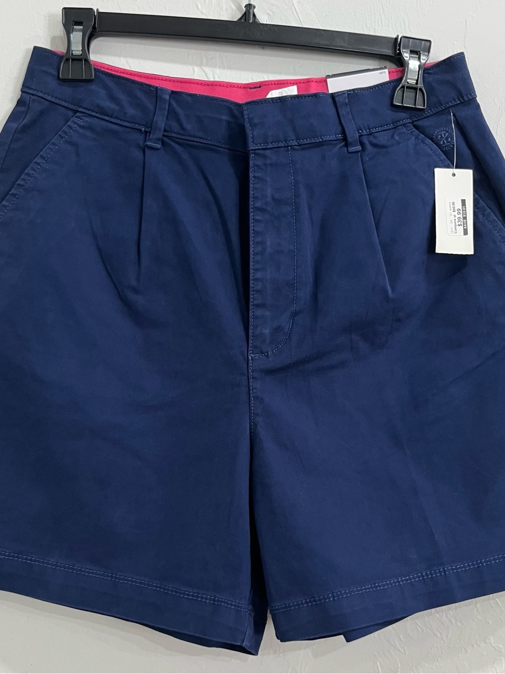 Izod Navy High Waist Stretch Shorts